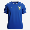 Camisa Retrô Seleção Brasileira II Away 1998/99 Nike Masculino Azul