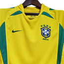 Camisa Retrô Seleção Brasileira I Home Nike 2002/03 Masculino Amarelo